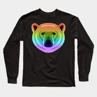 Rainbow Polar Bear Long Sleeve T-Shirt